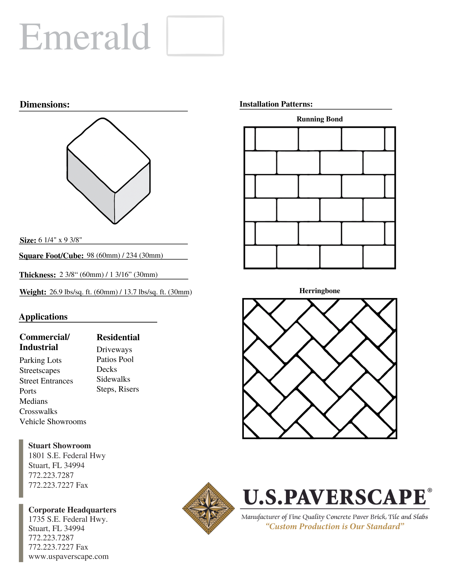 Encore Contemporary Gravity Retaining Wall