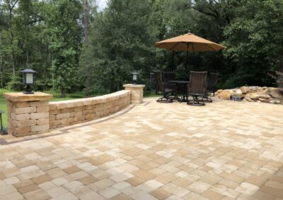 Desert Sandstone retainig wall garden wall