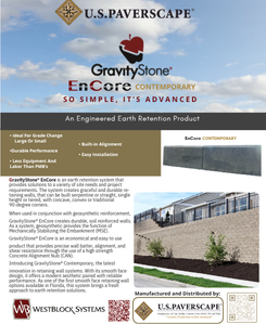 Encore Contemporary Gravity Retaining Wall